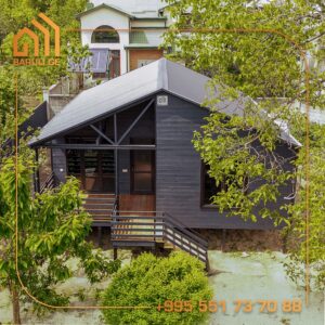 Read more about the article ხის ეკოკოტეჯი მანგლისში – 75 კვ.მ.